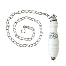 Victorian Traditional Ceramic Chrome Flush Toilet Pull Chain for High Levelcistern